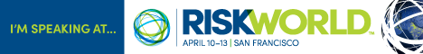 I'm speaking at RISKWORLD